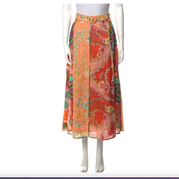 スカート ZIMMERMANN Women Skirts 0726SF241SPIC Orange Orange Zimmermann Skirts for Women | Lyst